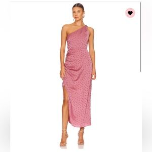 Classy mauve polka dress